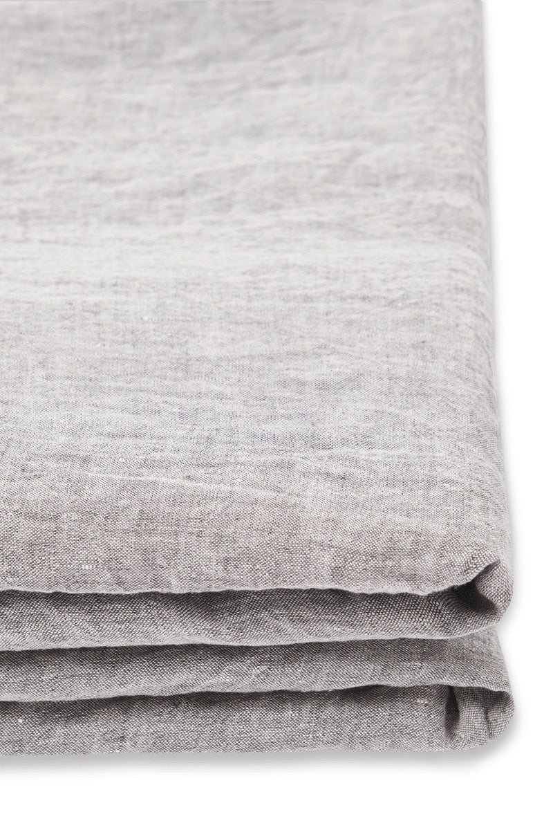 Linen Fitted Sheet in Ash