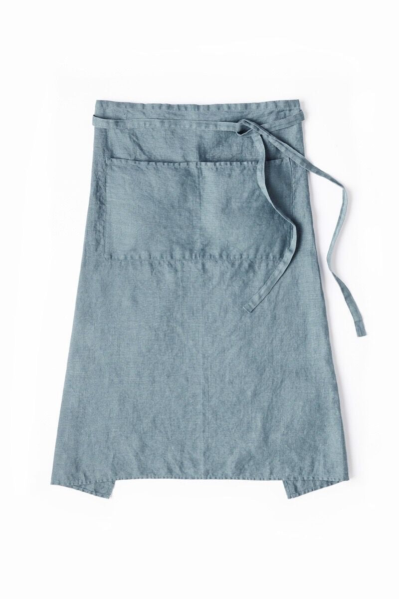 Garcon Full Apron in French Blue